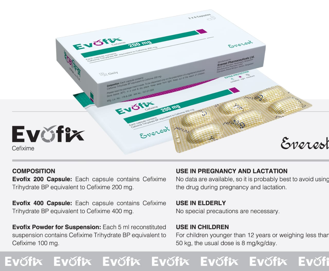 Capsule Evofix 200mg (12pcs)